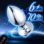 Electric Shock Anal Plug Anal Vibrator Anal Sex Toys For Men And Women With 6 Electric Shocks And 10 Vibration Modes Vibrating Butt Plug Prostate Massager For Couples Adult Toys