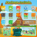 1 Inch Magnetic Blocks - 120Pcs Magnetic Toy Set, Stem Montessori Sensory Toys For 3+ Year Old Boys & Girls, Creative Construction Toys Gift For Toddlers Kids