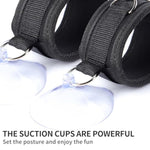 Sex Handcuff With Suction Cup (Black)