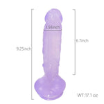 Realistic 9.25“ Strap On Dildo For Pegging, G Spot Dildos Wearable With Harness,Anal Penis For Female Masturbation,Adult Sex Toys For Women Couples Lesbian,Purple