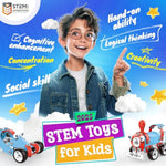 Stem Kits, 6-In-1 Kids Building Blocks Set - 142 Pcs Educational Construction Toys With Storage Box For Kids Ages 5+
