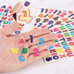 5040 Pieces Large Letter Stickers 60 Sheets 0.5/0.8 Inch Colorful Alphabet Number Stickers