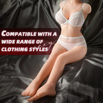 Full Size Sex Dolls with Leg, Realistic Torso Half Body with Big Breasts Juicy Ass and Feet, 11LB Life Size Love Dolls Vagina Anus Dual Channel for Men, Built-in Skeleton Male Masturbator Sex Toys