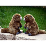 Realistic Groundhog Plush,Super Soft Groundhog Plush,Girl Toys,Gift For Kids Brown 9 Inch