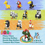 30 Pack Animal Building Blocks Set (758 Pcs) - Party Favors For Kids 8-12, Stocking Stuffers, Classroom Prizes, Party Favors, Goodie Bag Stuffers, Treasure Box Rewards?? & Piñata Fillers