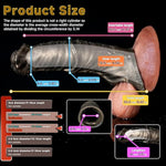 Realistic Horse Penis Sleeve?Male Extender With Cock Ring For Prolonged Ejaculation?Soft Silicone Elastic Enlargement, Adult Sex Toy For Men And Couples (T402-New-1)