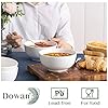 22 OZ White Ceramic Bowls Set of 4 - Perfect for Soup Bowls for Kitchen, Cereal Bowl, Ramen Bowl,Oatmeal Bowl, Fruit Bowl,Salad Bowl, Rice Bowl - Dishwasher & Microwave Safe