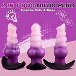 6.3" Large Butt Plug Anal Plug With Big Knot, Huge Buttplug Silicone Anal Plugs Wearable Anal Sex Toys, Anal Dildo Monster Horse Dildo With Suction Cup, Anal Trainer Dilator Adult Toy For Men Women