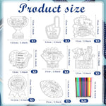 24 Pcs Color Your Own Father’s Day Cards with Paint Pens, DIY Kids Craft Kit