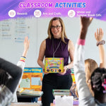 24-Pack Rainbow Scratch Art Kit for Kids, Party Favors for 4-8-12 Year Olds