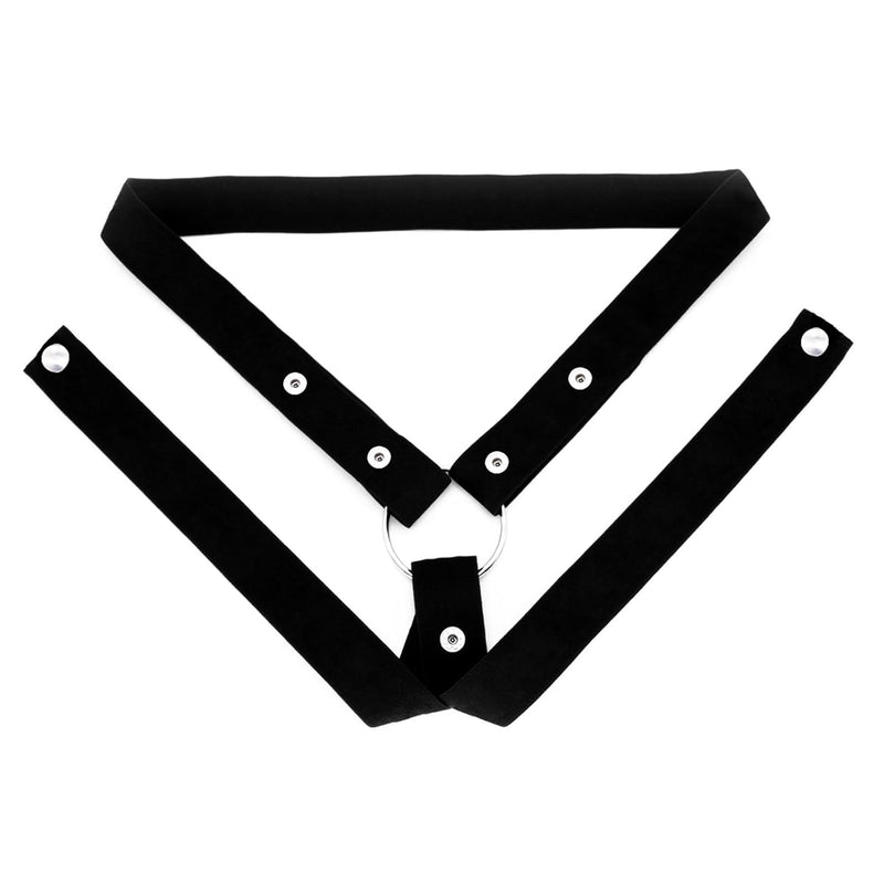 Three-Way Bondage Belts For Male Chastity Cage,Male Chastity Device Auxiliary Belt Accessories, Adjustable Rope Penis Rings Sex Toys For Men (Black)