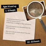 Murder Mystery Game – Solve A Crime At A Folk Festival – Cold Case Detective Investigation With 30+ Clues – Board Game For Teens, Adults, Couples & Groups - The New Heaven