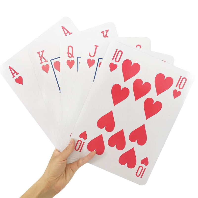 Yuanhe Jumbo Giant Playing Card Deck - 8X11 Inch Large Oversized Cards - Su