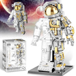 Space Astronaut Building Block Set, 966 Pcs Astronaut Building Set For Adults, Space Building Kit Toys Gifts For Kids 8-14 With Display Stand