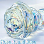 Glass Dildo Anal Beads Adult Sex Toys For Couples,Fantasy Clear Dildo Glass Butt Plug Anal Toy For Women Vaginal Dilators, Realistic Dildos Prostate Massager Anal Sex Toy For Men Women