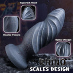 3" Thick Realistic Knotted Dildo, 9.5 Inch Silicone Monster Anal Dildos No Balls For Deeper Anal Dilator G-Spot Prostate Massager, Massive Animal Dildo Huge Butt Plug Fantasy Sex Toy For Women Men Gay