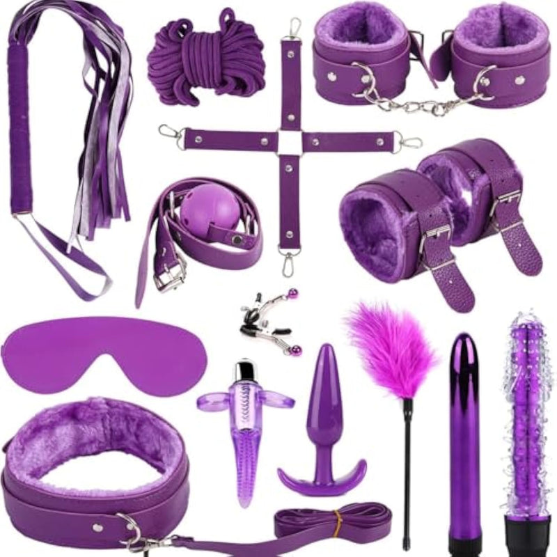 Adult Restraint Bed Restraints Sex Adults Bondaged Queen Sexy Straps With Handcuffs Bondage Restraints For Women Kit Neck To Wrist Adult Toy Kinky Play Set Yoga Sweater 14Pack