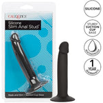 Silicone Slim Anal Stud, 5.25 Inch Butt Plug With Suction Cup - Se-0416-05-2 Black