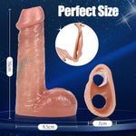 Realistic Penis Sleeve Cock Sleeve Penis Extension Sleeve Enlarger Girth Enhancer Sleeve Cock Sheath Penis Pump Adult Toys Penis Ring Male Sex Toys For Men Couples Enlarge Prolong Wrap The Testicles