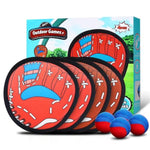 Toss And Catch Ball Game Outdoor Toys For Kids Baseball Pool Yard Outside Game Toys For Boys And Girls, Toddler Baseball Training Glove With 4 Paddles And 4 Balls
