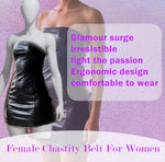 Sex Games SM Sexy Mini Dress Backless Openwork Chastity Belt