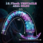 15.7 Inch Long Tentacle Dildo Butt Plug, Fantasy Monster Dildo With Wearable Base, Soft Silicone Deep Anal Toy For G-Spot Stimulation Prostate Massage, Butt Toy Anal Snake For Women Men Pleasure