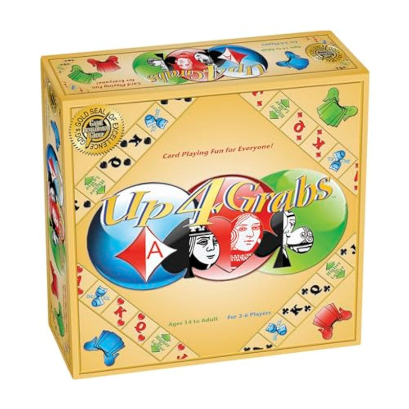 Up 4 Grabs – The Wild Card-Playing Board Game Packed with Twists and Turns – Classic Family & Adult Game Night Fun