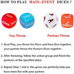 Funny Date Night Dice For Couples Valentine'S Day Gift For Women Men Decider Dice Couple Game Dice For Girlfriend Boyfriend Wedding Anniversary Christmas Birthday Gifts 64-Small-White