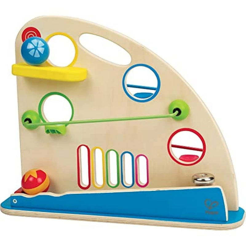 Award Winning Hape Totally Amazing Roller Derby Wooden Marble Racing Toddle