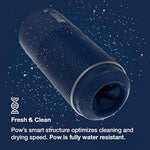 Pow Manual Male Masturbator Adult Sex Toys For Men | Intensity Suction Control Male Stroker | Discreet Pocket Pussy Masturbation Cup | Cleantech Silicone & Waterproof | Gifts For Men | Blue