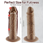 Strap On Realistic Silicone Dildo Harness for Pegging, Big Thick Anal G-spot Stimulator, Wearable Penis Cock Prostate Pantie Sex Toys with Suction Cup for Women Men Gay Lesbian Couple Beginner