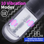 Automatic Male Masturbators 6 In 1 App Control 10 Vibration 3 Sucking Modes Real Voice Heating Sex Machine Men Suction Realistic Pocket Pussies For Penis Adult Sex Toys Pink
