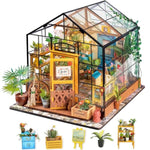 Greenhouse Miniature Dollhouse Kit for Adults, DIY Creative Gift
