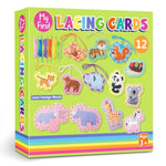 12 Pcs Lacing Cards for Toddlers & Kids, Preschool Sewing & Travel Activity Set
