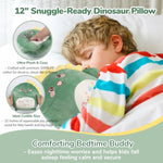 Get Well Soon Gift For Kids Boys, Feel Better Gifts For Kid, 12'' Get Well Soon Dinosaur Plush Pillow & Soft Cozy Flannel Throw Blanket, Dinosaur Gifts Set For Boy, Kids Get Well Baskets