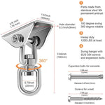 Adult Sex Swing And 360 Degree Spinning Indoor Swivel Ceiling Set With Premium Paint Stand And Widened Thick Comfortable Swing For Couples (Ultimate Enhanced)