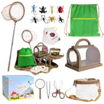Bug Catcher Kit For Kids Outdoor Explorer Kit With Insect Cage, Observation Box, Magnifying Glass, 8 Toy Bugs, Net & 10 Cards, Stem Educational Toys Gifting For Boys & Girls Ages 3+