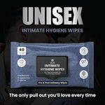 Intimate Hygiene Wipes| Unisex |Pre & Post Intimacy| 40 Count