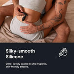 Ditto+ Vibrating Butt Plug | App & Remote Control Vibe For Men, Women & Couples | Vibrator With 10 Modes | Silicone Butt Plug | Waterproof Anal Toy | Rechargeable Adult Sex Toys | Satin Black