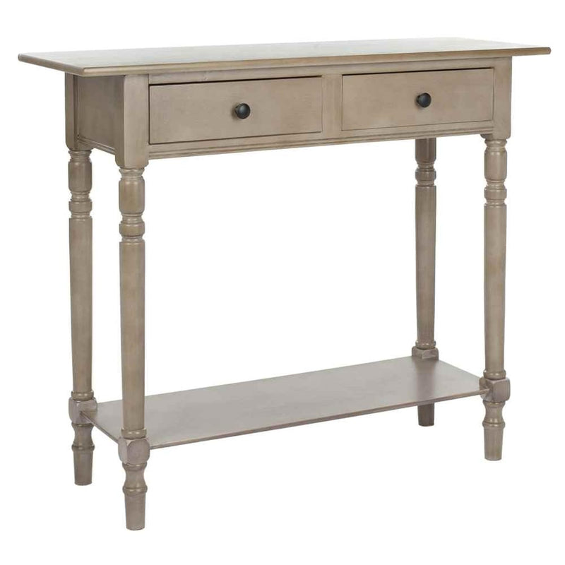 American Homes Collection Rosemary Vintage Grey Console Table