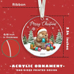 Beaver Ornament - Beaver Gifts For Women, Girls, Lovers - Cute Funny Animals Ornaments For Christmas Tree - Animals Themed Gifts - Acrylic Christmas Ornament 2025