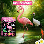 Foil Art Craft Kit for Kids, Princess, Mermaid & Unicorn DIY Stamping Activity