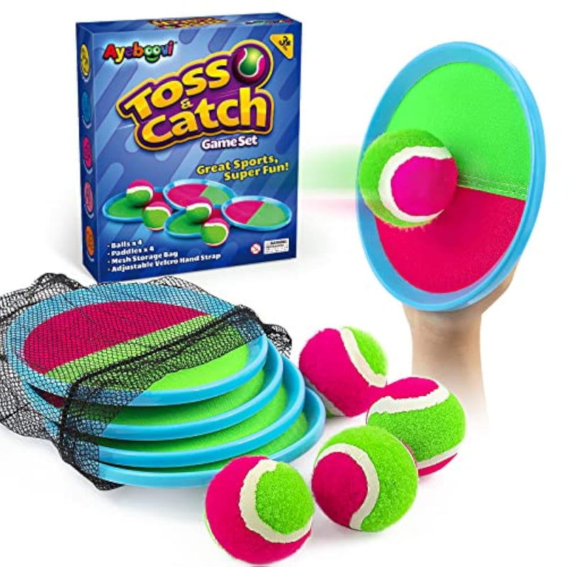 Toss & Catch Ball Game for Kids Ages 3-10, Outdoor Yard & Beach Toy