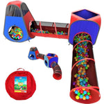 4Pc Pop Up Play Tent And Tunnel Bundle For Toddlers And Kids - Indoor & Outdoor Playhouse With Storage Bag, Red & Blue