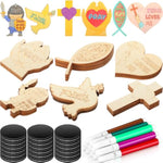 24 Pack Christian Wooden Magnet Craft Kit for Kids, Sunday School & VBS Activity