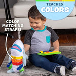 - Bruce Shark Stuffed Animal - Montessori Learning Activity Travel Toy For Toddlers - Develop Motor Skills And Problem Solving