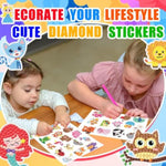 Colorful Animal Diamond Art Kit for Kids & Beginners Ages 6-12