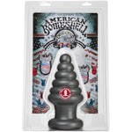 Doc Johnson American Bombshell - Destroyer - Vac-U-Lock Compatible Dildo/Butt Plug - for Adults Only, Gunmetal Grey
