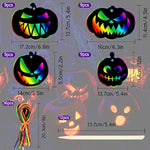 48Pcs Halloween Scratch Art Kit for Kids, Pumpkin Crafts Bulk DIY