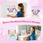 Gem Art Sticker Kit for Kids Ages 4-12, Diamond Art Sticker Crafts